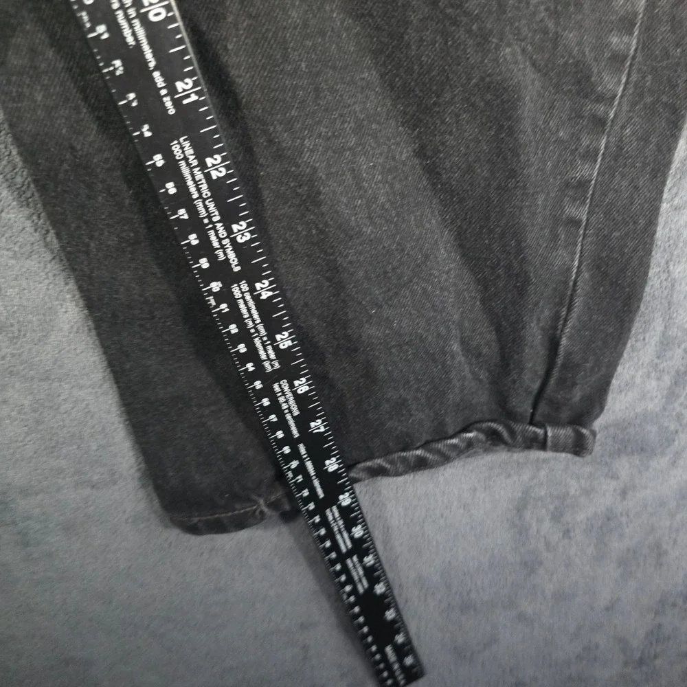 Levi's 550 Relaxed Fit Jeans Black Denim Pants‎ Classic Mens W40 L30 Mens 40x30